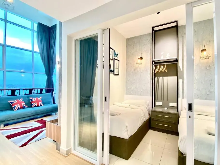 דירה Jelutong Maritime Suite #Pool Table #Kids Area #Full Seaview #Georgetown #6Pax #2Br2Bath #Private Host