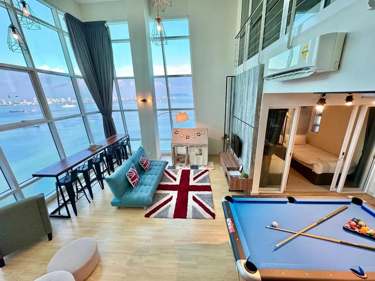Jelutong Maritime Suite #Pool Table #Kids Area #Full Seaview #Georgetown #6Pax #2Br2Bath #Private Host
