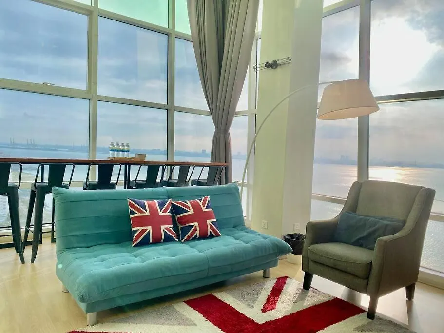Apartment Maritime Suite #Pool Table #Full Seaview #Georgetown #6Pax #2Br 2Bath #1King 2Single 2Floor Mattress #Quality Well Maintained #Private Host Jelutong Malaysia