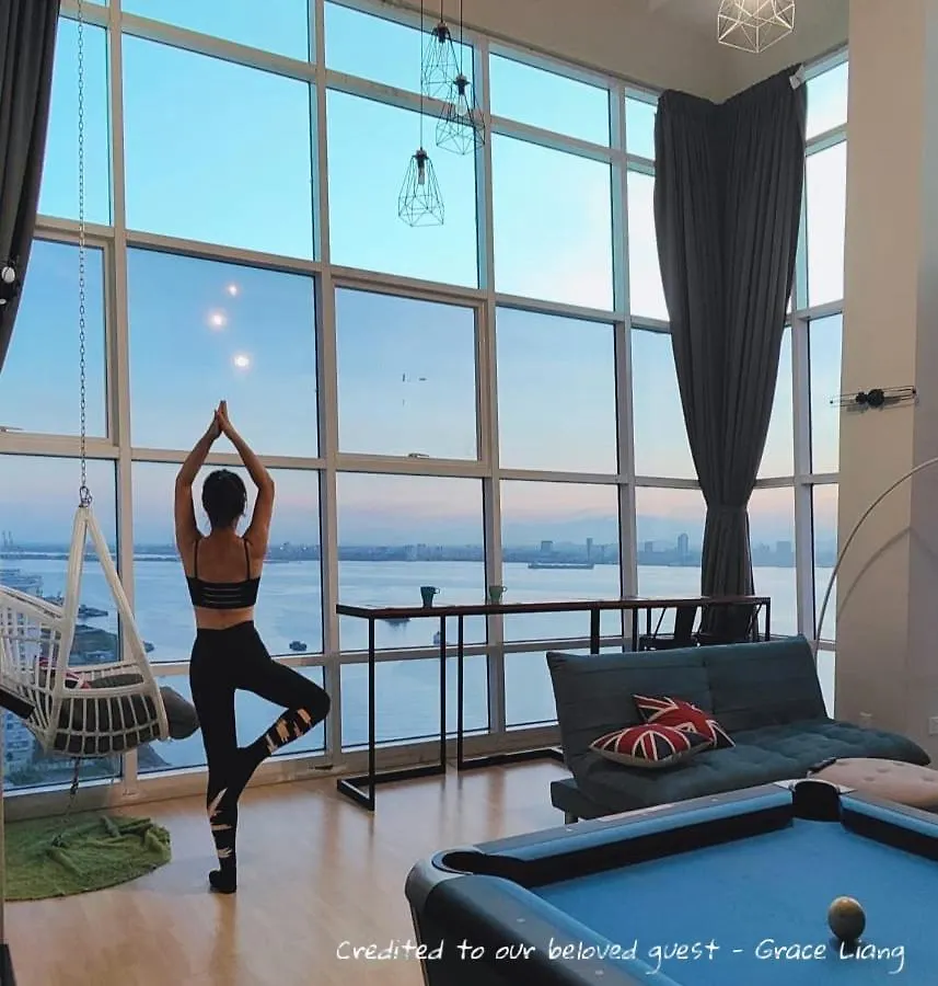 Maritime Suite #Pool Table #Full Seaview #Georgetown #6Pax #2Br 2Bath #1King 2Single 2Floor Mattress #Quality Well Maintained #Private Host Jelutong Apartment